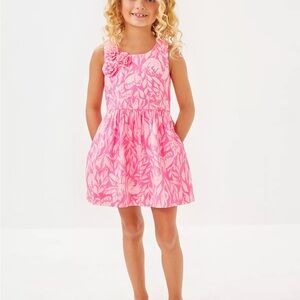 Lily Pulitzer Girls' Pink Floral Sleeveless Dress